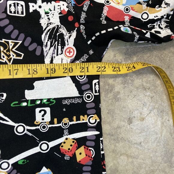 Tank Graphic T Shirt Mens‎ Large Street wear Art Black Colorful City Crew Neck - Picture 3 of 10